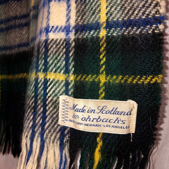 ohrbachs Scotland vintage wool Black Watch plaid - Picture 2 of 4